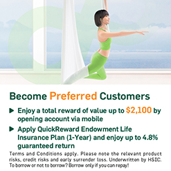 Join Preferred Banking to enjoy welcome offers